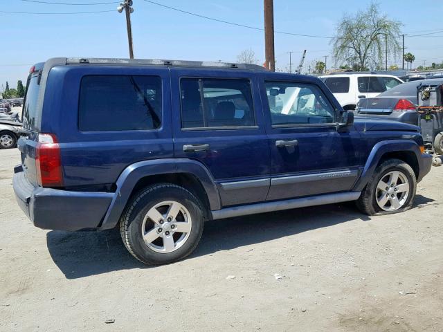 1J8HH48K56C254084 - 2006 JEEP COMMANDER BLUE photo 9