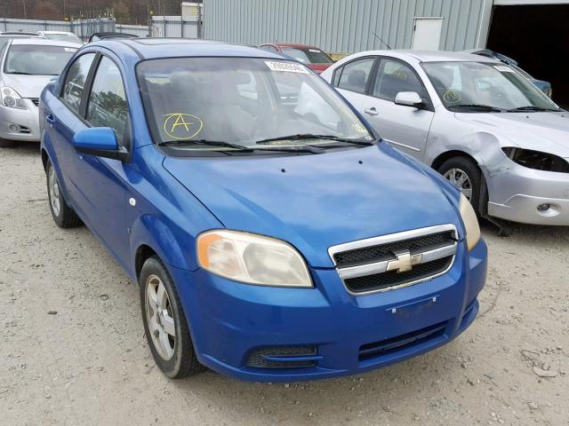 KL1TG56627B096463 - 2007 CHEVROLET AVEO LT BLUE photo 1