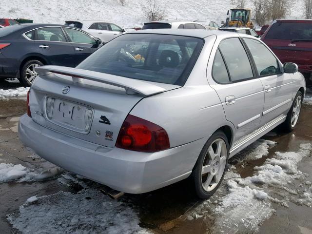 3N1AB51D96L584698 - 2006 NISSAN SENTRA SE- SILVER photo 4