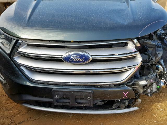 2FMTK3K80FBB48051 - 2015 FORD EDGE TITAN GREEN photo 7