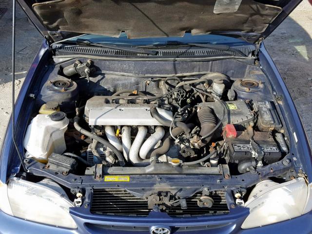 2T1BR12E2XC227039 - 1999 TOYOTA COROLLA VE BLUE photo 7