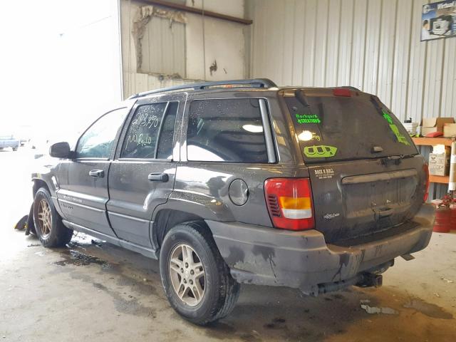 1J4GX48S64C433277 - 2004 JEEP GRAND CHER GREEN photo 3