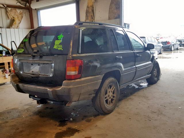 1J4GX48S64C433277 - 2004 JEEP GRAND CHER GREEN photo 4