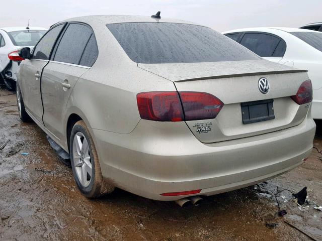 3VWLL7AJ0EM261666 - 2014 VOLKSWAGEN JETTA TDI GOLD photo 3