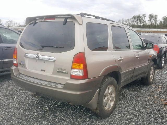 4F2CU09142KM42056 - 2002 MAZDA TRIBUTE LX GOLD photo 4