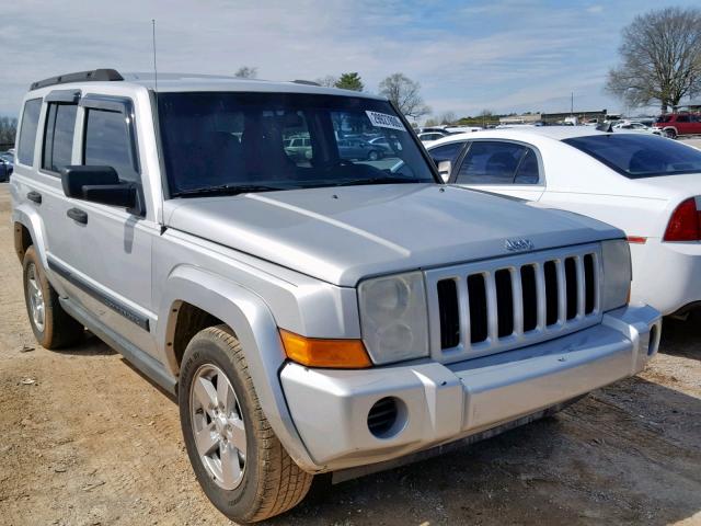 1J8HH48K36C230883 - 2006 JEEP COMMANDER SILVER photo 1