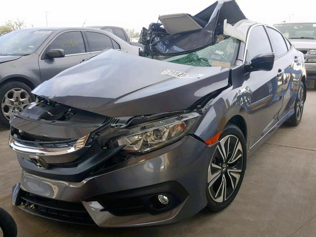 19XFC1F72GE205607 - 2016 HONDA CIVIC EXL GRAY photo 2