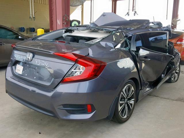 19XFC1F72GE205607 - 2016 HONDA CIVIC EXL GRAY photo 4