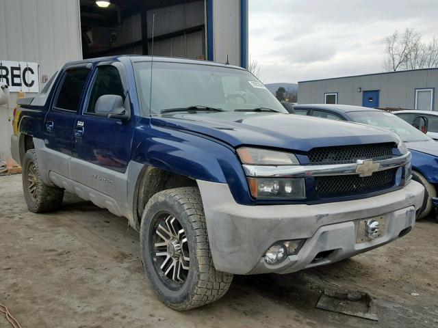 3GNEK13TX2G176720 - 2002 CHEVROLET AVALANCHE BLUE photo 1