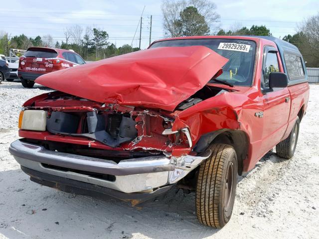 1FTCR10U7VUB82971 - 1997 FORD RANGER RED photo 2