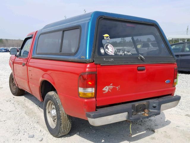 1FTCR10U7VUB82971 - 1997 FORD RANGER RED photo 3