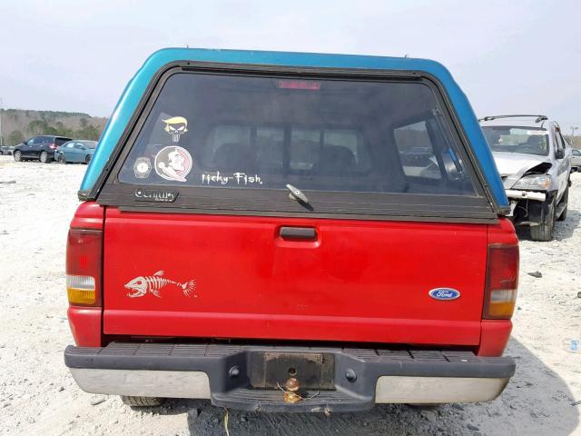 1FTCR10U7VUB82971 - 1997 FORD RANGER RED photo 6