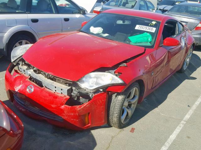 JN1BZ34D27M506867 - 2007 NISSAN 350Z COUPE RED photo 2