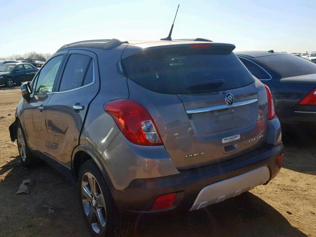 KL4CJASB2EB665809 - 2014 BUICK ENCORE CHARCOAL photo 3