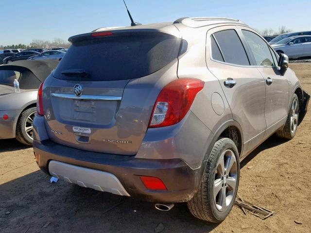 KL4CJASB2EB665809 - 2014 BUICK ENCORE CHARCOAL photo 4