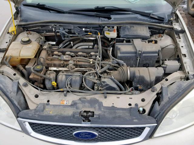 1FAHP34N17W247384 - 2007 FORD FOCUS ZX4 TAN photo 7