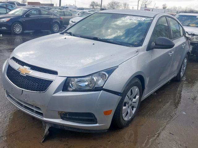 1G1PA5SH0D7154449 - 2013 CHEVROLET CRUZE LS SILVER photo 2