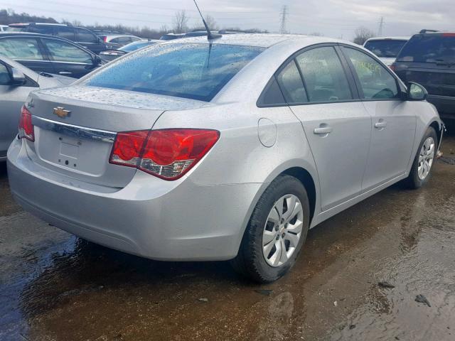 1G1PA5SH0D7154449 - 2013 CHEVROLET CRUZE LS SILVER photo 4