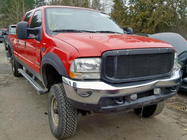 1FTSW31P84EA35527 - 2004 FORD F350 SRW S RED photo 1