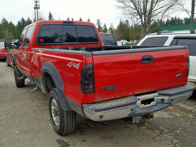 1FTSW31P84EA35527 - 2004 FORD F350 SRW S RED photo 3