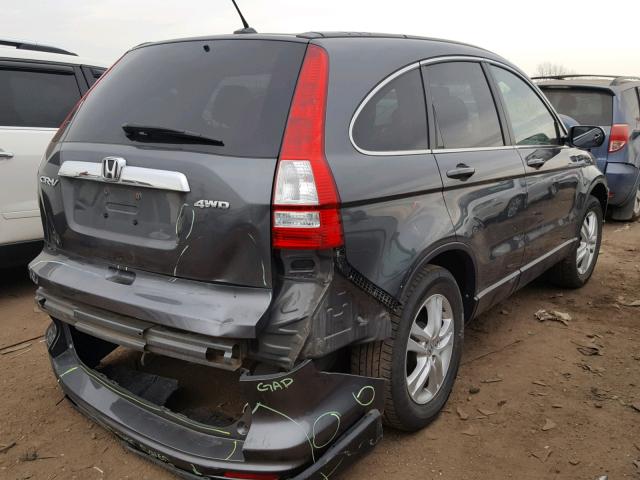 5J6RE4H71BL059068 - 2011 HONDA CR-V EXL GRAY photo 4