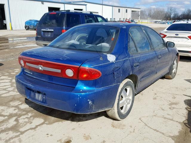 1G1JF52F637317688 - 2003 CHEVROLET CAVALIER L BLUE photo 4