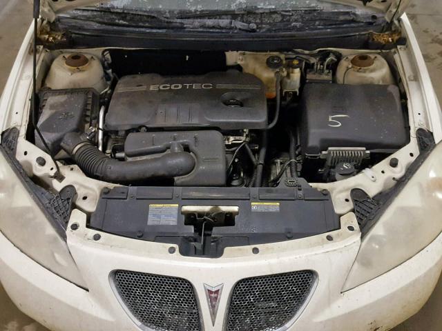 1G2ZF57BX84135151 - 2008 PONTIAC G6 VALUE L WHITE photo 7