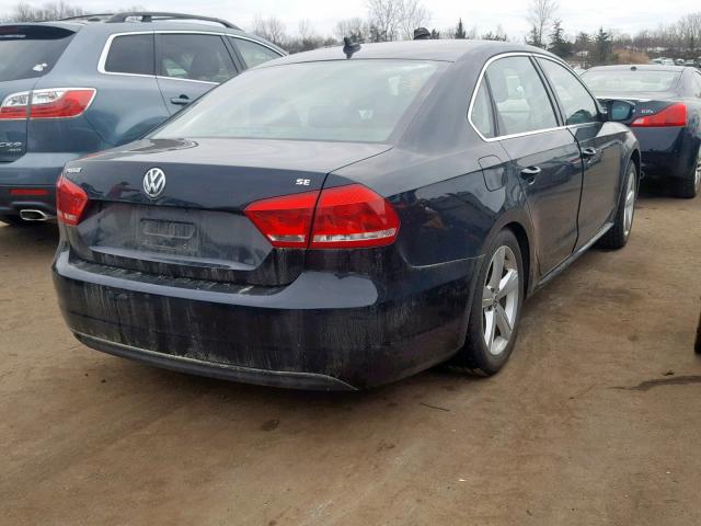 1VWBP7A32DC113732 - 2013 VOLKSWAGEN PASSAT SE BLACK photo 4