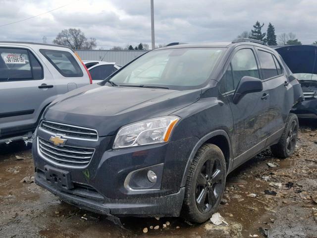 KL7CJRSB2GB624438 - 2016 CHEVROLET TRAX LTZ BLACK photo 2