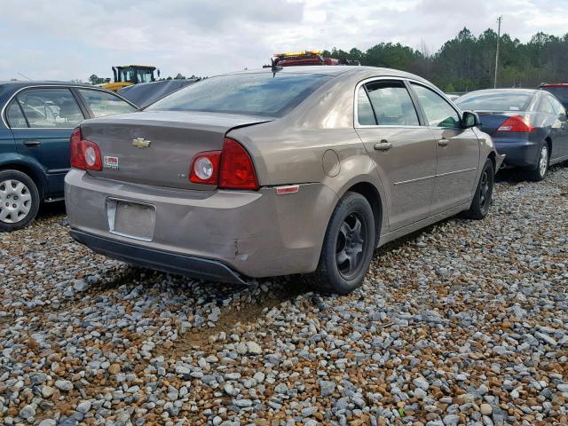 1G1ZG57B28F227859 - 2008 CHEVROLET MALIBU LS BROWN photo 4