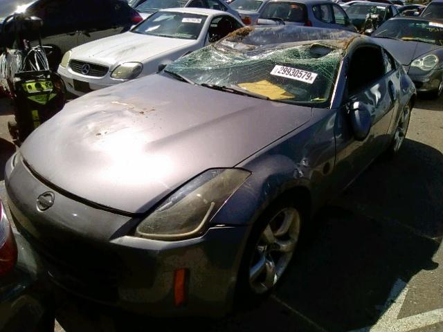 JN1BZ34D58M702237 - 2008 NISSAN 350Z COUPE GRAY photo 2