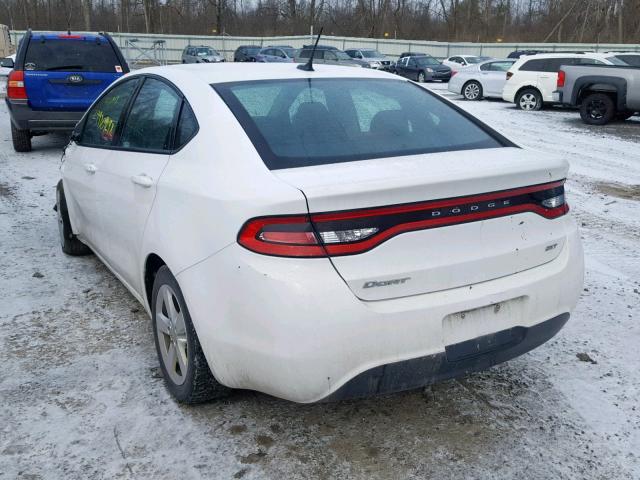 1C3CDFBB8FD129189 - 2015 DODGE DART SXT WHITE photo 3