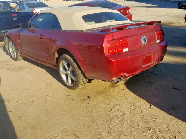 1ZVFT85H165225888 - 2006 FORD MUSTANG GT RED photo 3