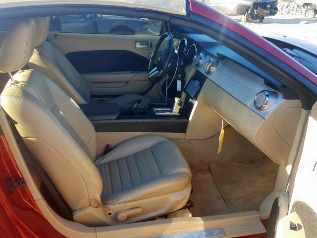 1ZVFT85H165225888 - 2006 FORD MUSTANG GT RED photo 5