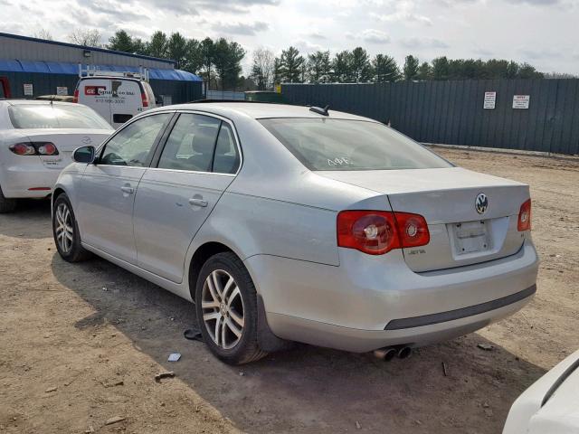 3VWSF81K66M787299 - 2006 VOLKSWAGEN JETTA 2.5 SILVER photo 3