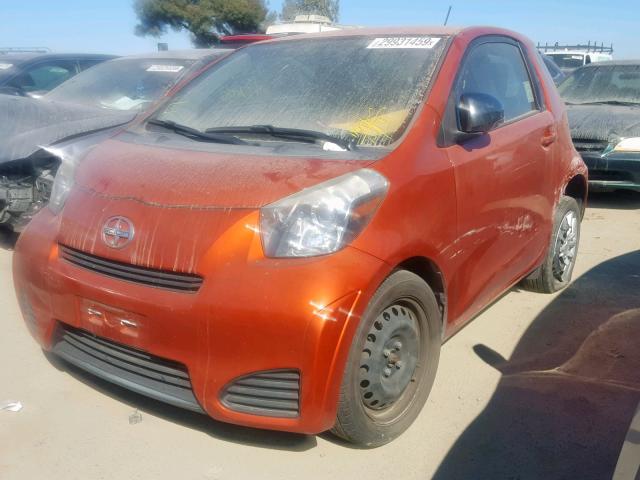 JTNJJXB00DJ025094 - 2013 TOYOTA SCION IQ ORANGE photo 2