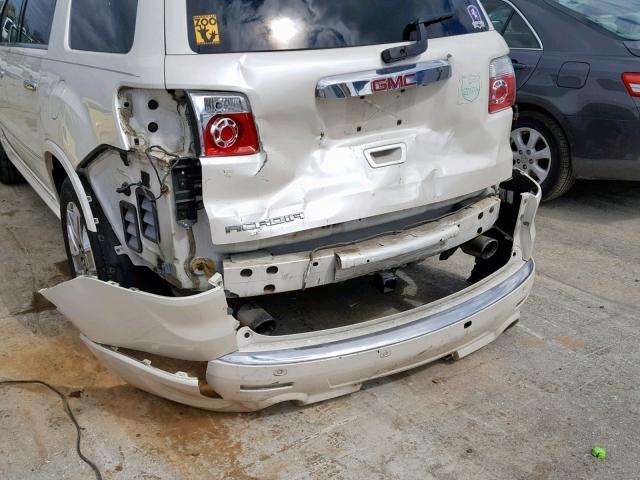 1GKKRTED5CJ170675 - 2012 GMC ACADIA DEN WHITE photo 9