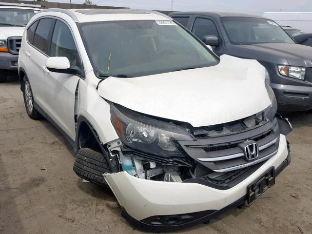 5J6RM4H72EL039662 - 2014 HONDA CR-V EXL WHITE photo 1