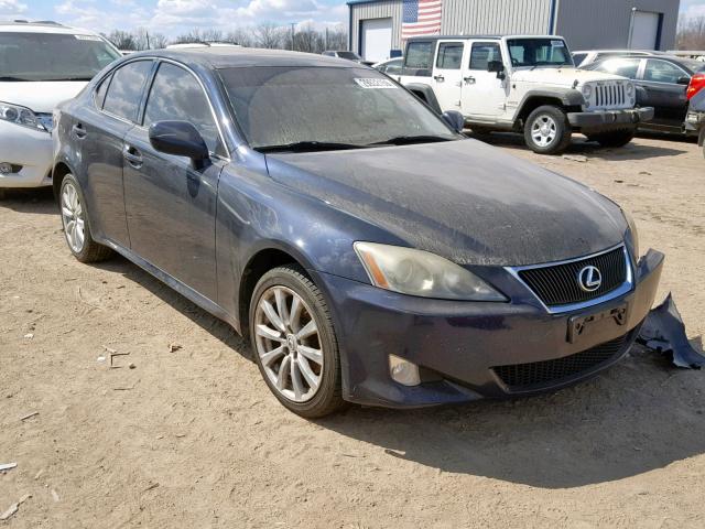 JTHCK262772016527 - 2007 LEXUS IS 250 BLUE photo 1