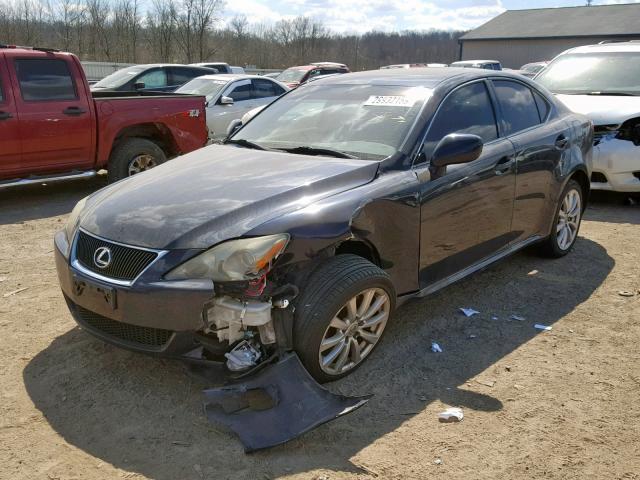 JTHCK262772016527 - 2007 LEXUS IS 250 BLUE photo 2