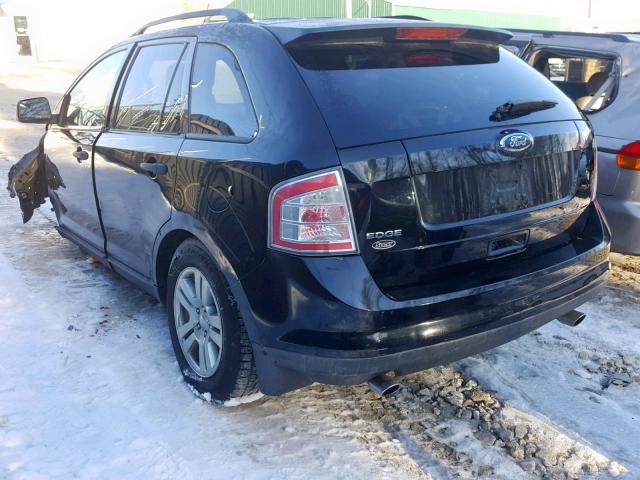 2FMDK36C89BA66303 - 2009 FORD EDGE SE BLACK photo 3