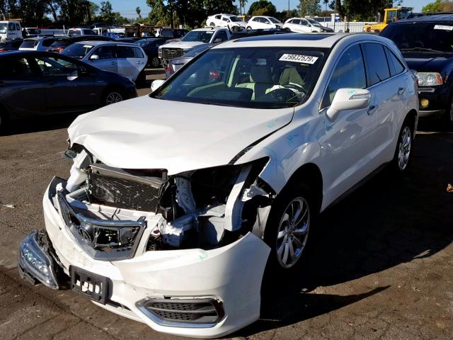 5J8TB3H59GL001859 - 2016 ACURA RDX TECHNO WHITE photo 2