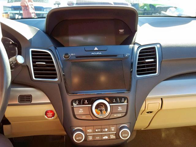 5J8TB3H59GL001859 - 2016 ACURA RDX TECHNO WHITE photo 9