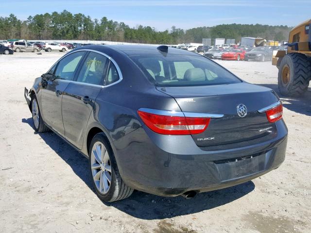 1G4PP5SK0F4107858 - 2015 BUICK VERANO GRAY photo 3