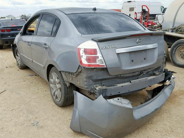 3N1AB6AP6BL670397 - 2011 NISSAN SENTRA 2.0 SILVER photo 3