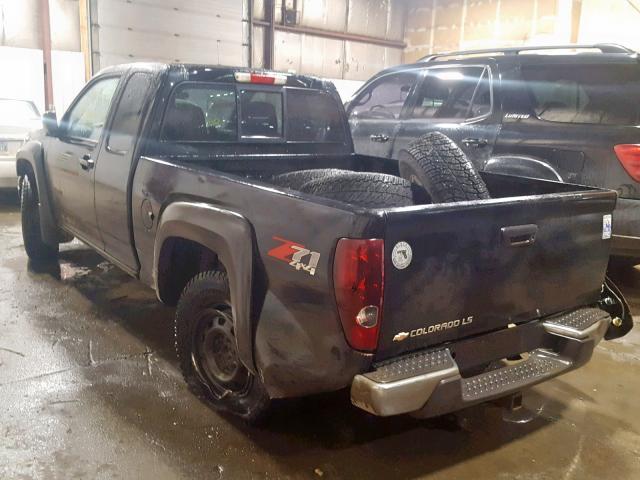 1GCDT196148199119 - 2004 CHEVROLET COLORADO BLACK photo 3