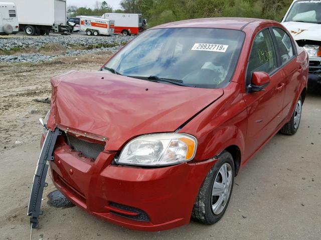 KL1TD5DEXBB264507 - 2011 CHEVROLET AVEO LS RED photo 2