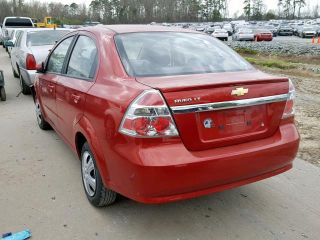 KL1TD5DEXBB264507 - 2011 CHEVROLET AVEO LS RED photo 3