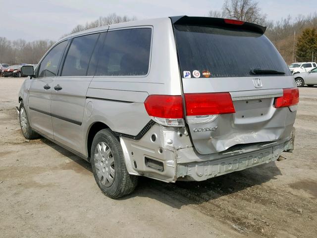 5FNRL38288B031645 - 2008 HONDA ODYSSEY LX SILVER photo 3