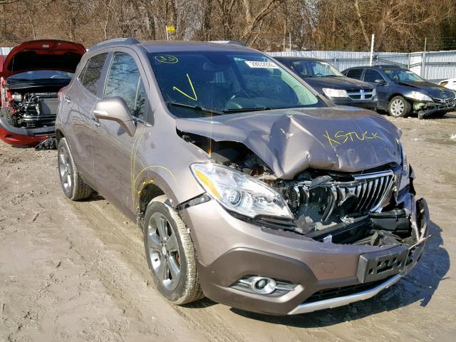 KL4CJCSB6EB554143 - 2014 BUICK ENCORE BROWN photo 1